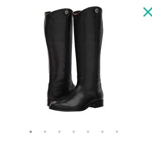 Frye Melissa Button Black Boots